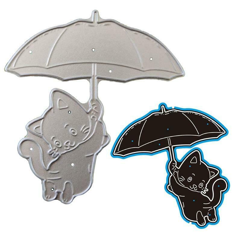 Umbrella Metal Cutting Dies Stencil Scrapbooking DIY Album Stamp Paper Embossing