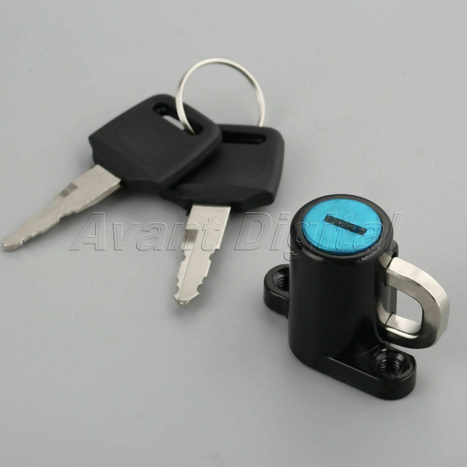 Universal Motorcycle Motorbike Scooter Helmet Lock Hanger Hook + 2 Keys Aluminum