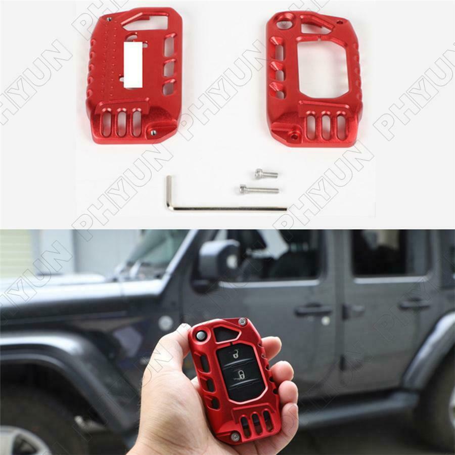 For 2018-2020 Jeep Wrangler JL JT Gladiator Alloy Key Case Cover Shell Protector