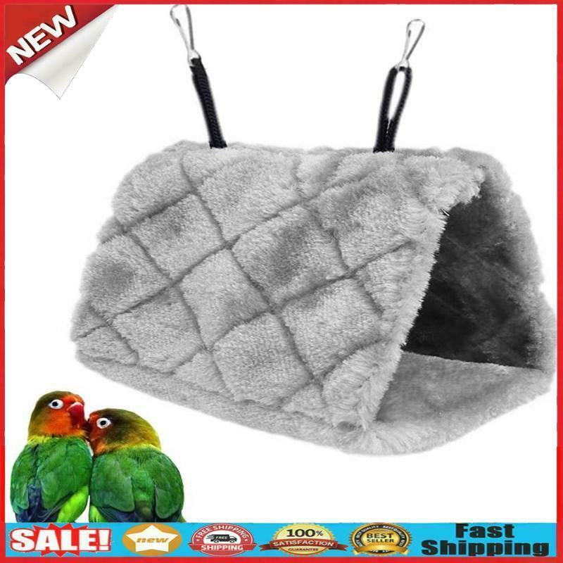 Triangle Thicken Warm Bird Nest Parrot Bed House Hammock @