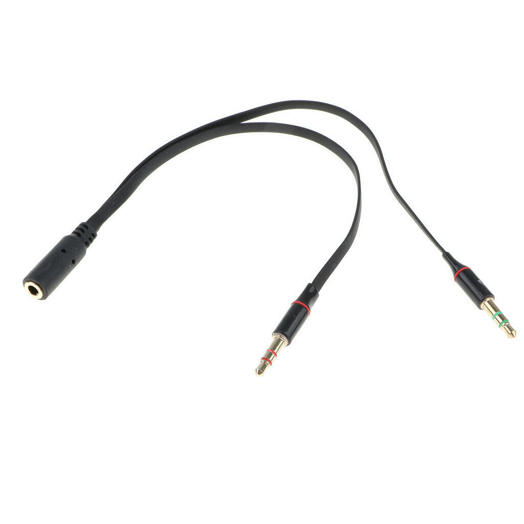 5 Pieces Headphones Splitter Cable Female to Dual 3.5mm Male, for Computer That