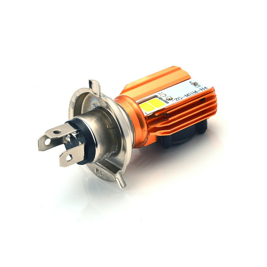 1 Pc 12V White 6000K H4 Motorcycle  Headlight 2000Lm High Beam/1800Lm Low Beam