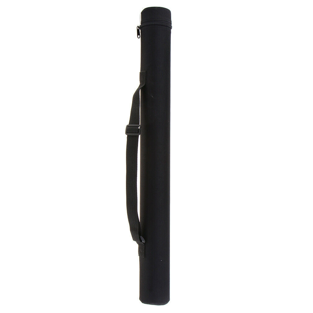 68cm Fly Rod Fishing Tube Black Fly Rod Case Organizer Bag Rod Storage Case