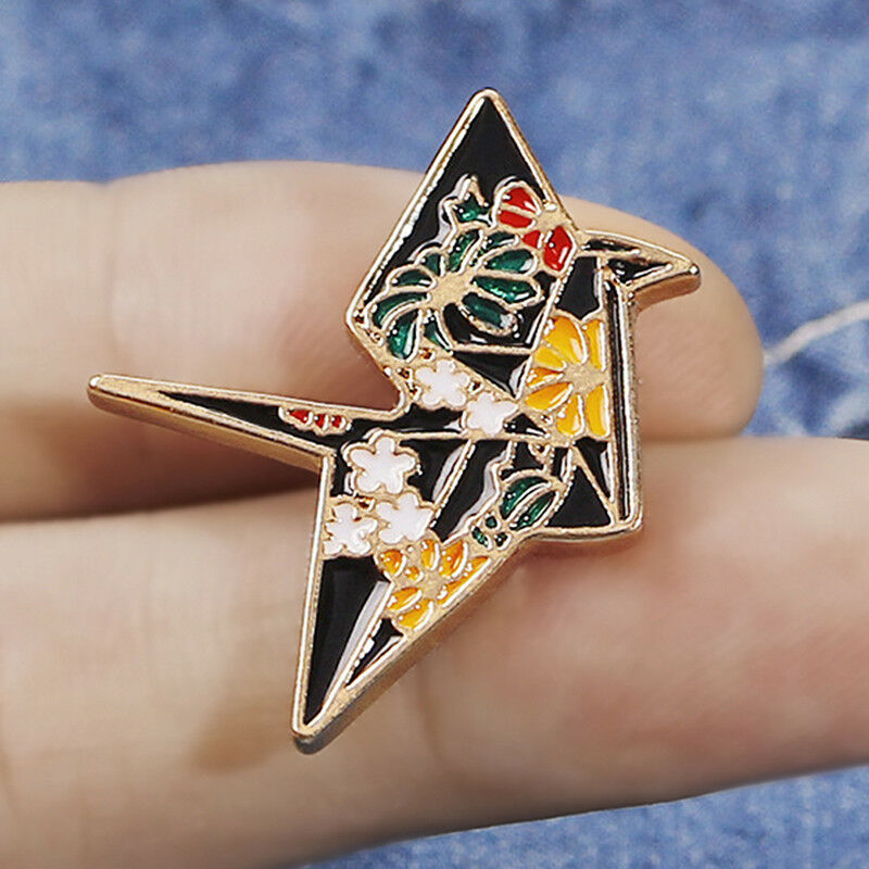 Cartoon Multi Crane Girl Enamel Collar Pins Badge Corsage Brooch Pin Jewel.l8