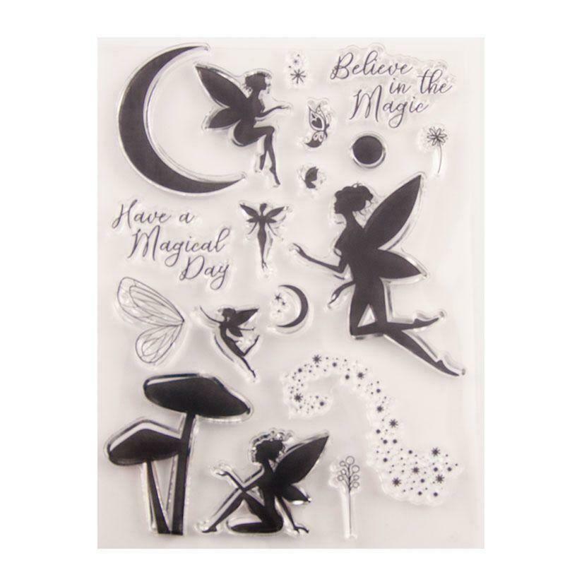 Angel Seal Stamp With Cutting Dies Stencil Set DIY Scrapbooking Embossing Album