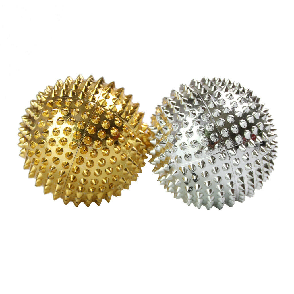 2pcs Palm Deep Tissue Spiky   Point Acupuncture Massage Ball 4.7CM