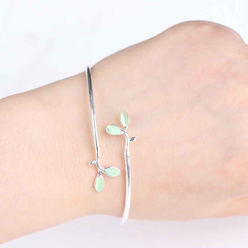 Sole Tender Bud Fresh Minimalist Leaves Female Literary Trendy Resizable .l8