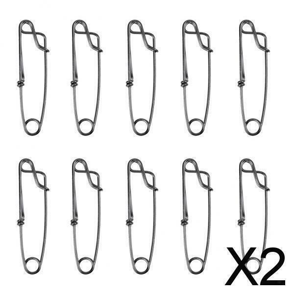 2X 10 Stainless Steel Longline Snap Clips High Strength Branch Hanger Snap L
