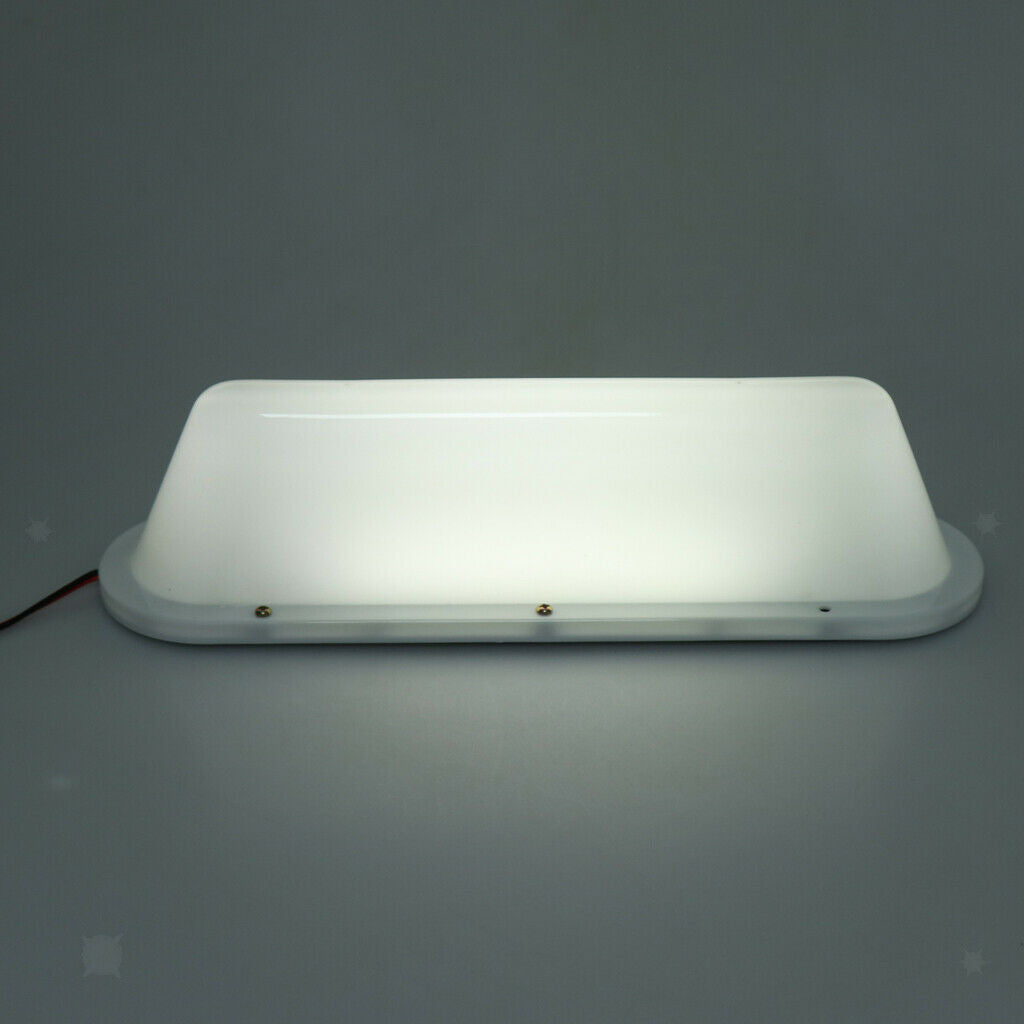 Waterproof RGB Taxi Top Light LED Roof Sign Dome Light w/ Cigarette Lighter