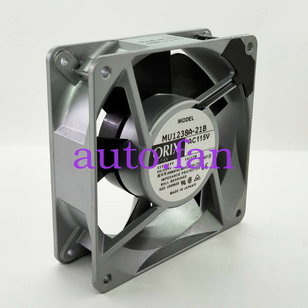For ORIX MU1238A-21B Aluminum frame cooling fanAC115V 14/13W120*120*38MM &CANTER