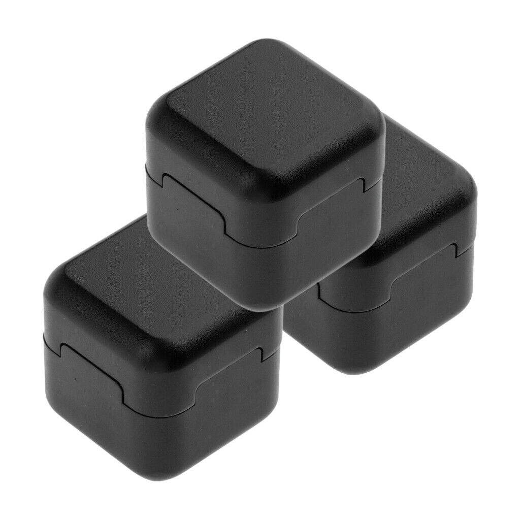3x  Snooker Pool Billiards Cue Chalk Holder Case Cover Accessory Black