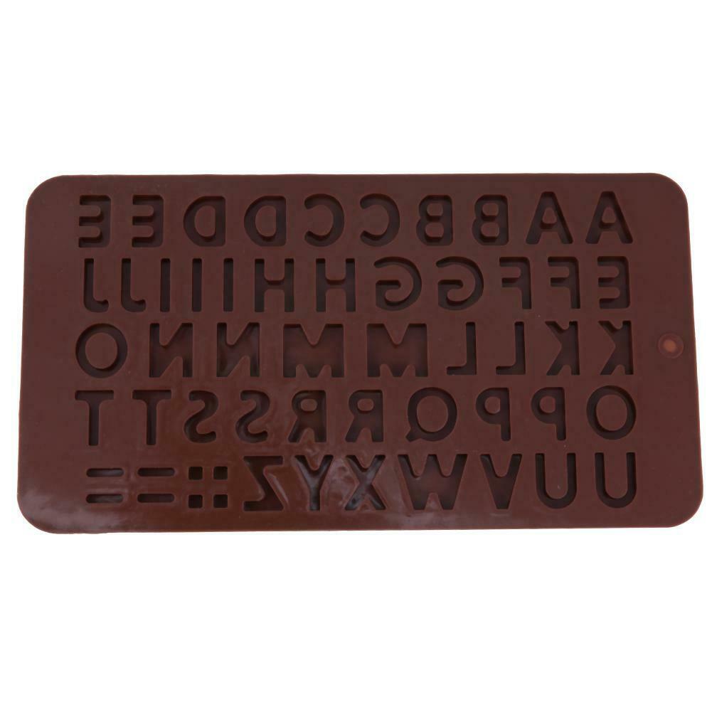 26 Alphabet Silicone Chocolate Mold DIY Fondant Cake Decor Jelly Mould @