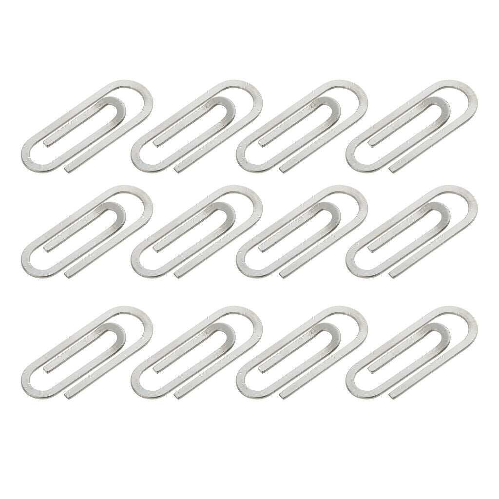 12x Money Paper Clip Bookmark Memo Clip for Office School Supplies Stationery