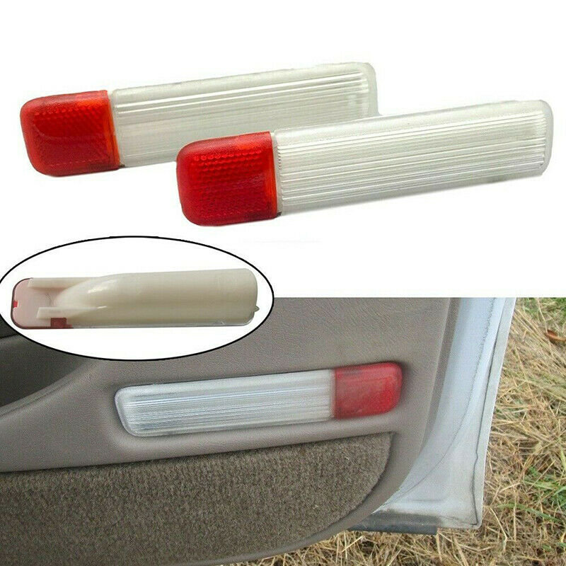 2Pcs Door Side Panel Courtesy Light Cover For Chevrolet GMC Cadillac 2001-2006