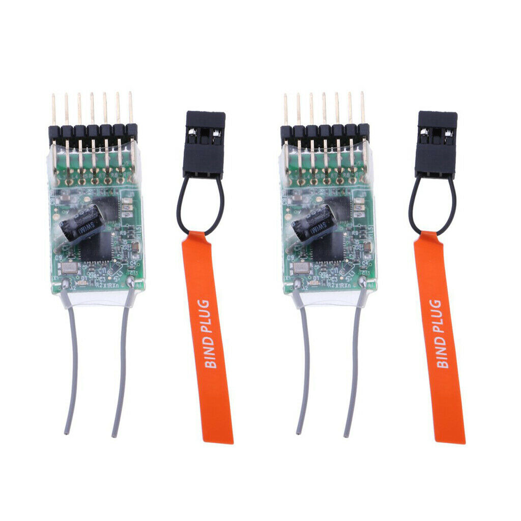 2pcs AR6100E 6CH   Receiver For  Transmitter DX6I DX18 DX8