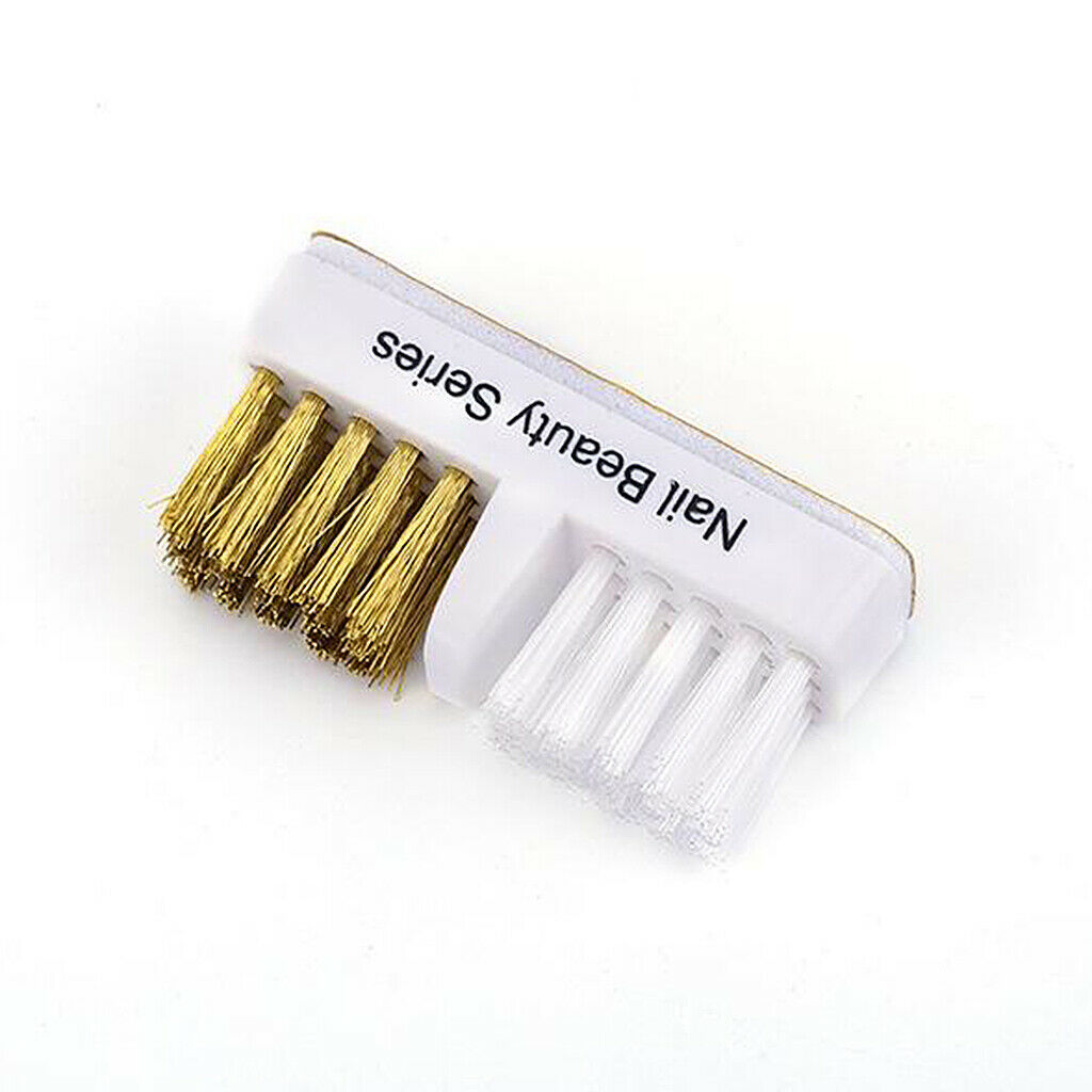 2X Steel Wire Mini Drill Bits Cleaning Brush for Nail Drill Bit Beauty Salon