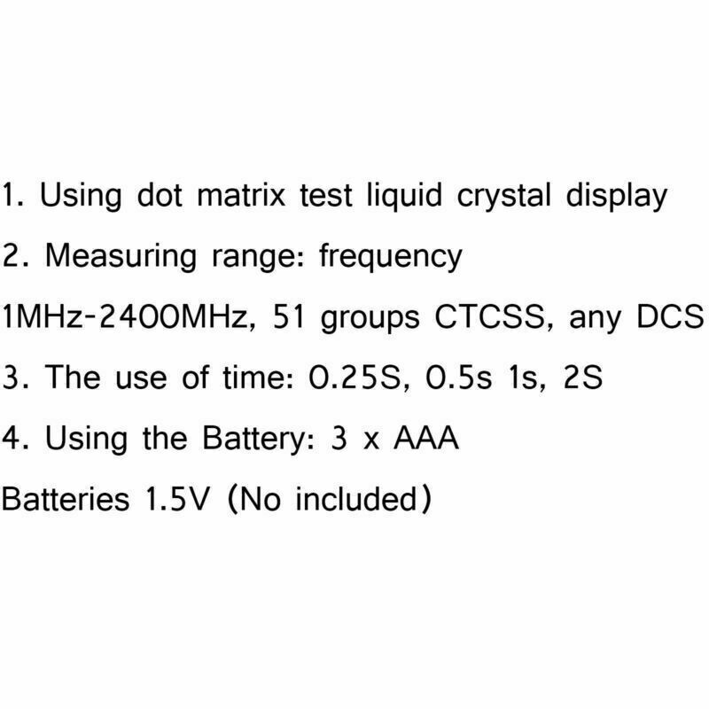 1xQ8 LCD Display Portable 1MHz-1000MHz Frequency Counter CTCSS Frequency Org CA