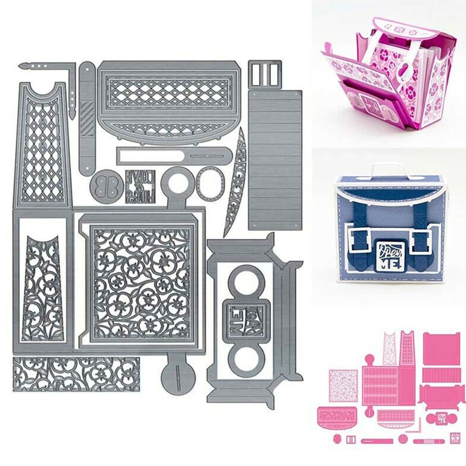 Small School Bag Metal Stencil Cutting Dies Scrapbooking Punching Template