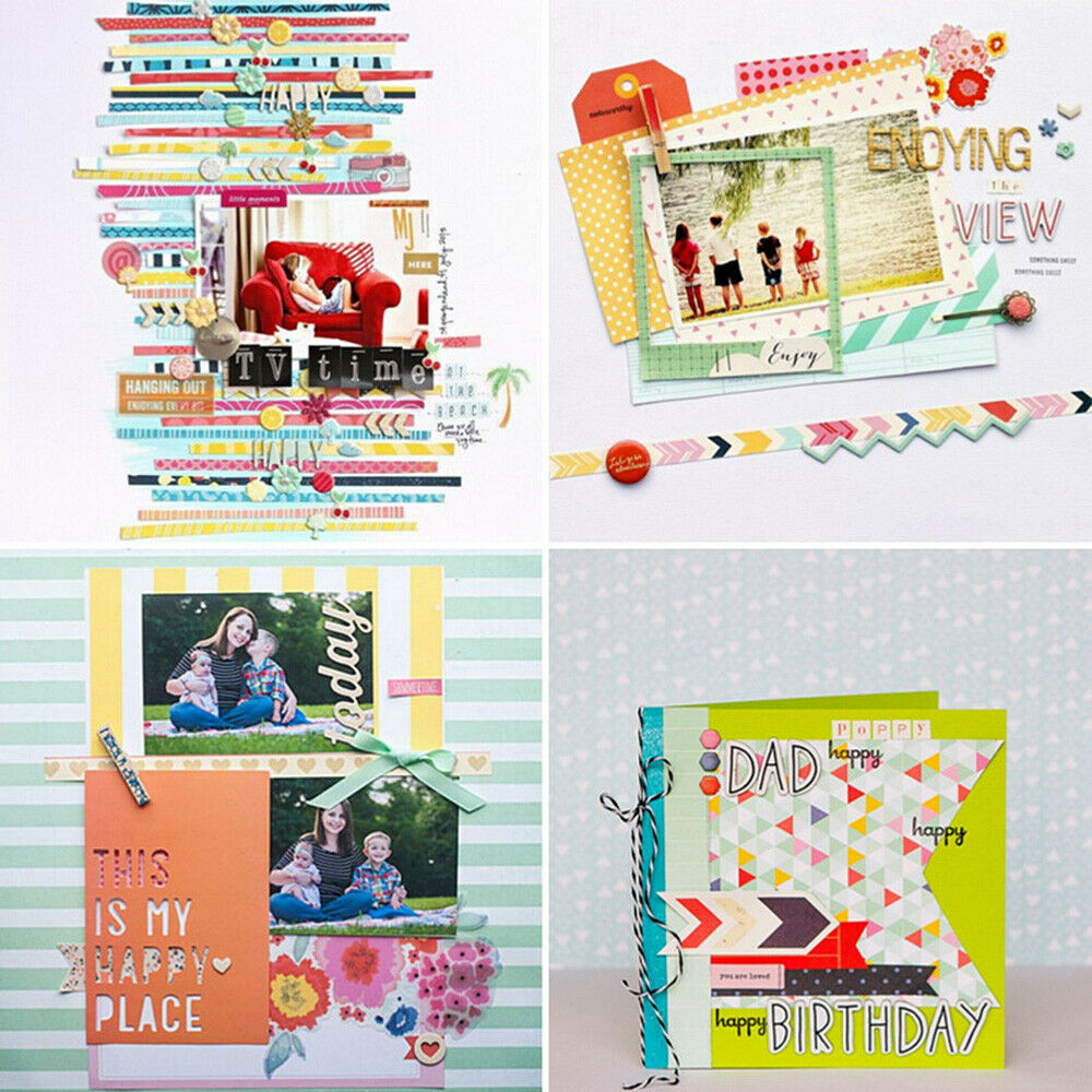 12x 6" Sweet Love DIY Photo Album Junk Journal Craft Paper Card Single-side Hot