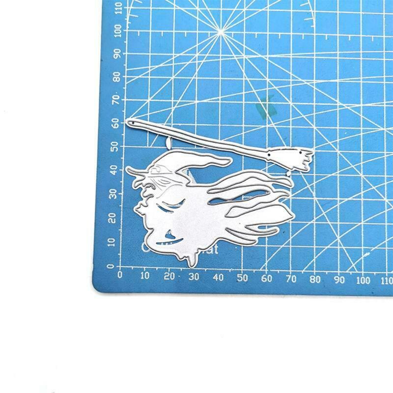 Halloween Witch Broom Metal Cutting Dies Stencil Scrapbooking DIY Album Stamp