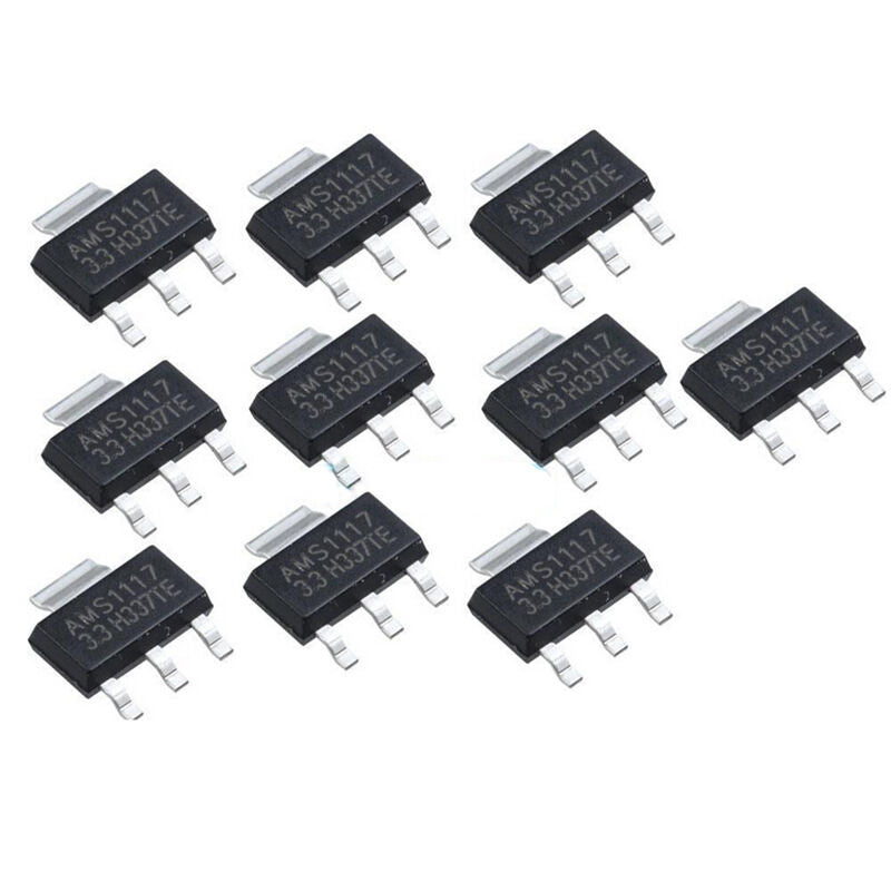 10Pcs AMS1117-3.3 LM1117 3.3V 1A SOT-223 Voltage Regulator B_DD