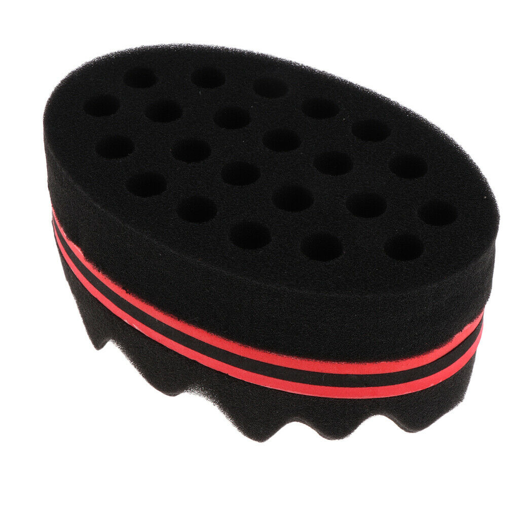 2 in 1 Magic Barber Sponge Twist Hair Brush Sponge for Coils Dreadlocks