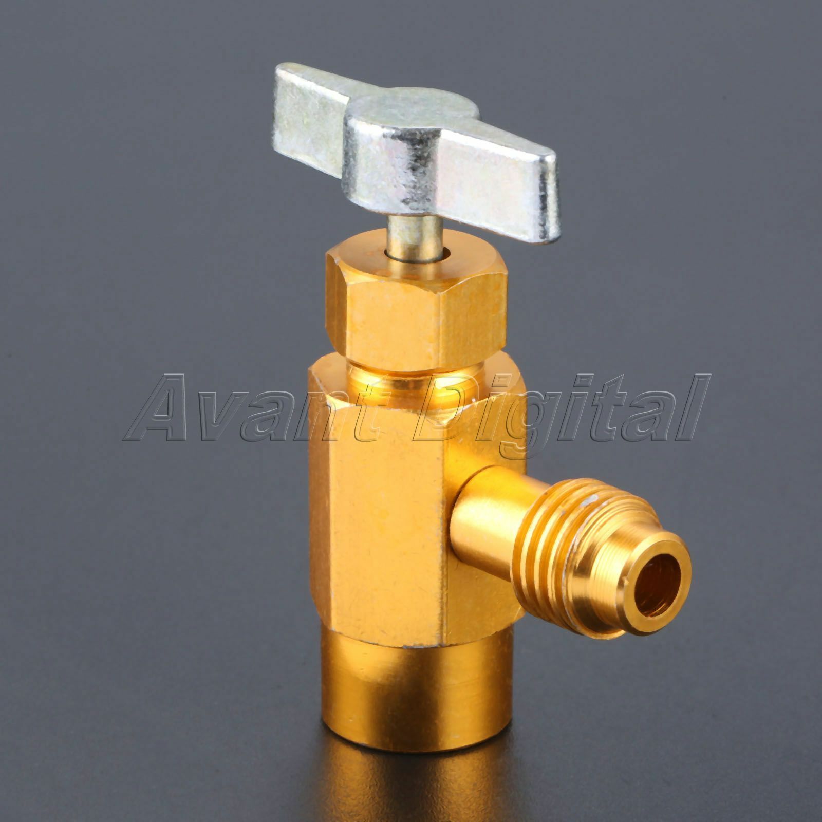 AC Interdynamics R-134a R-134 DV-134 Brass CAN TAP Dispensing Valve 1/2" ACME