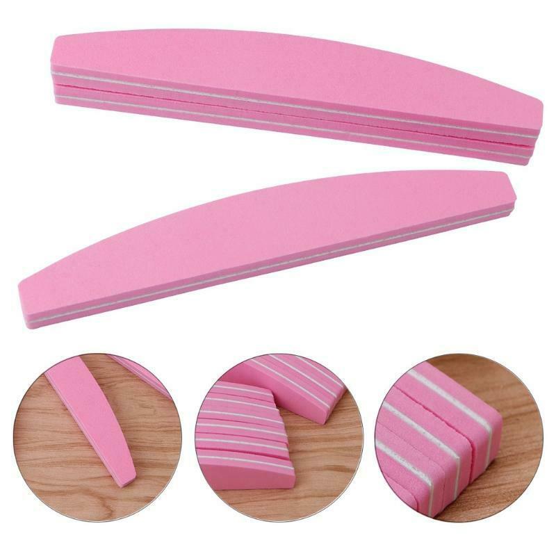 Nail Art Sand Buffer Buffing Tips Manicure Acrylic Gel File Tool 100/180 Grit