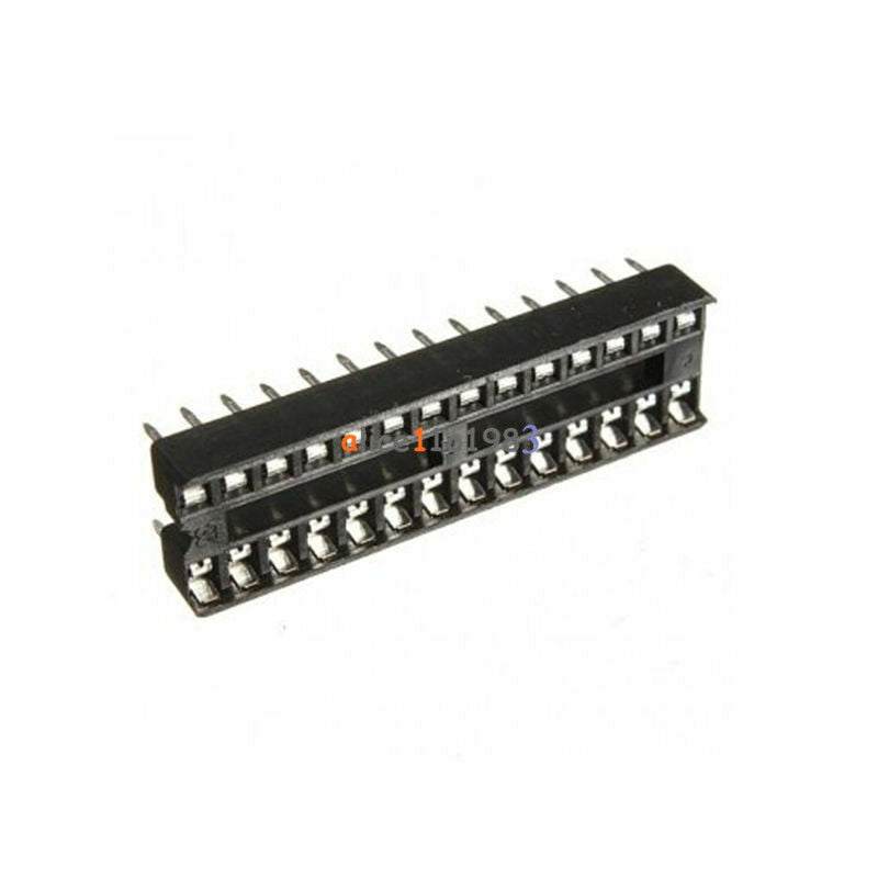 50PCS 28-Pin 28P Narrow DIP IC Sockets Adaptor Solder Type Socket 2.54mm Pitch