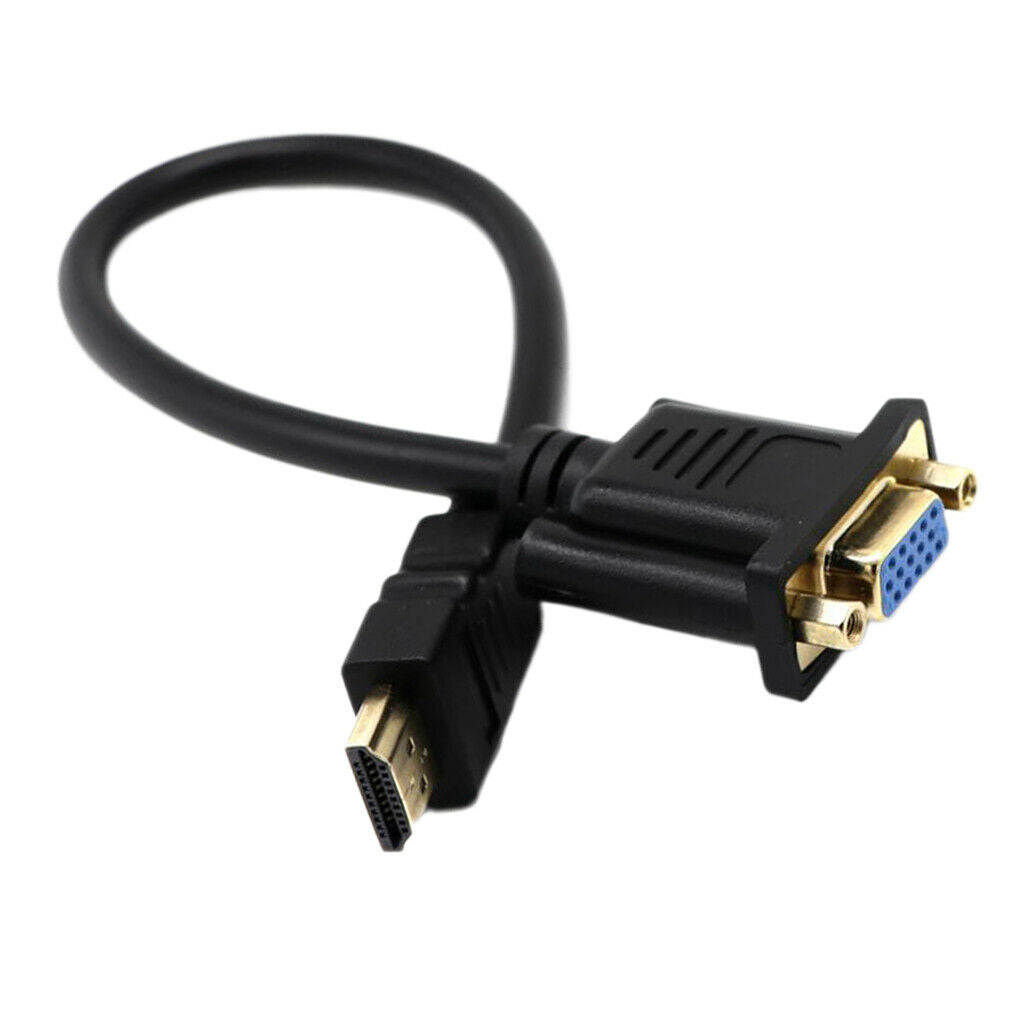 1080P   Male to VGA Female Video Cable Converter For PC DVD HDTV-Black