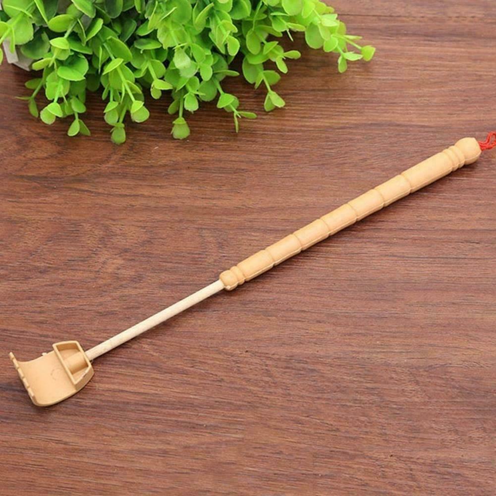 Bamboo Back Scratcher Massage Roll Aid Stick Body Itch Scratching Wooden K4A7
