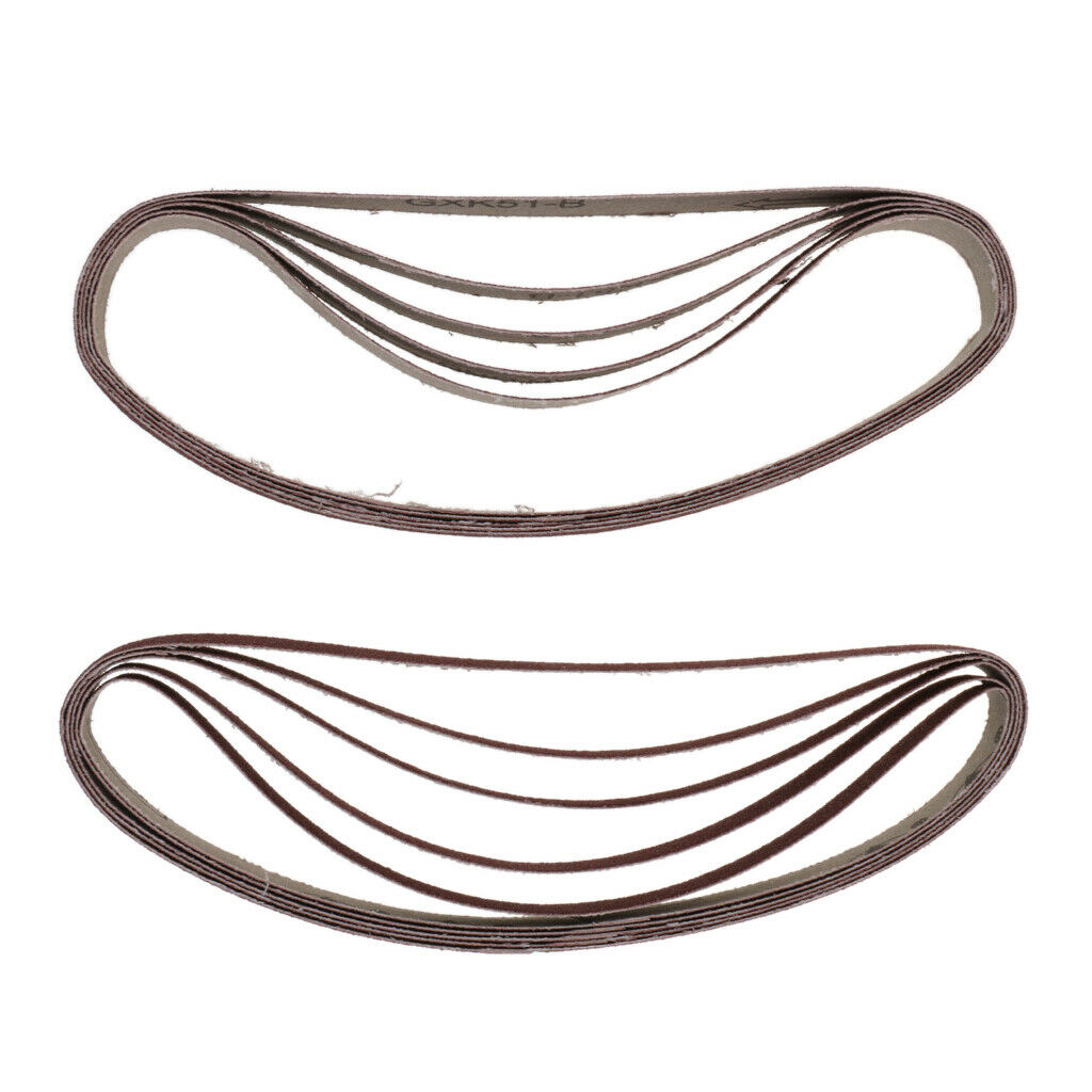 10 Pieces 457x13mm 120# Aluminum Oxide Grit Metal Sanding Belts Sandpaper