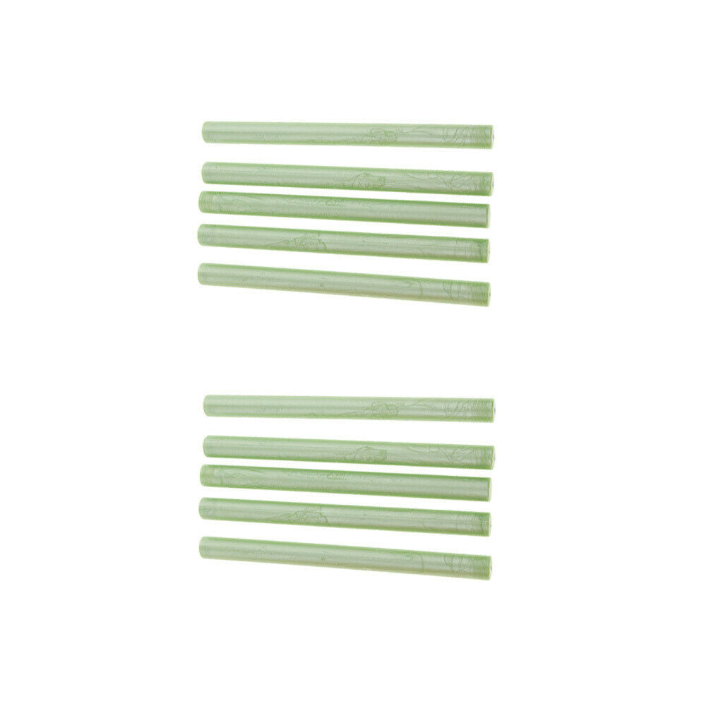 10Pcs Light Green Round Sealing Wax Stick for Glue Gun Wedding Invitation Card