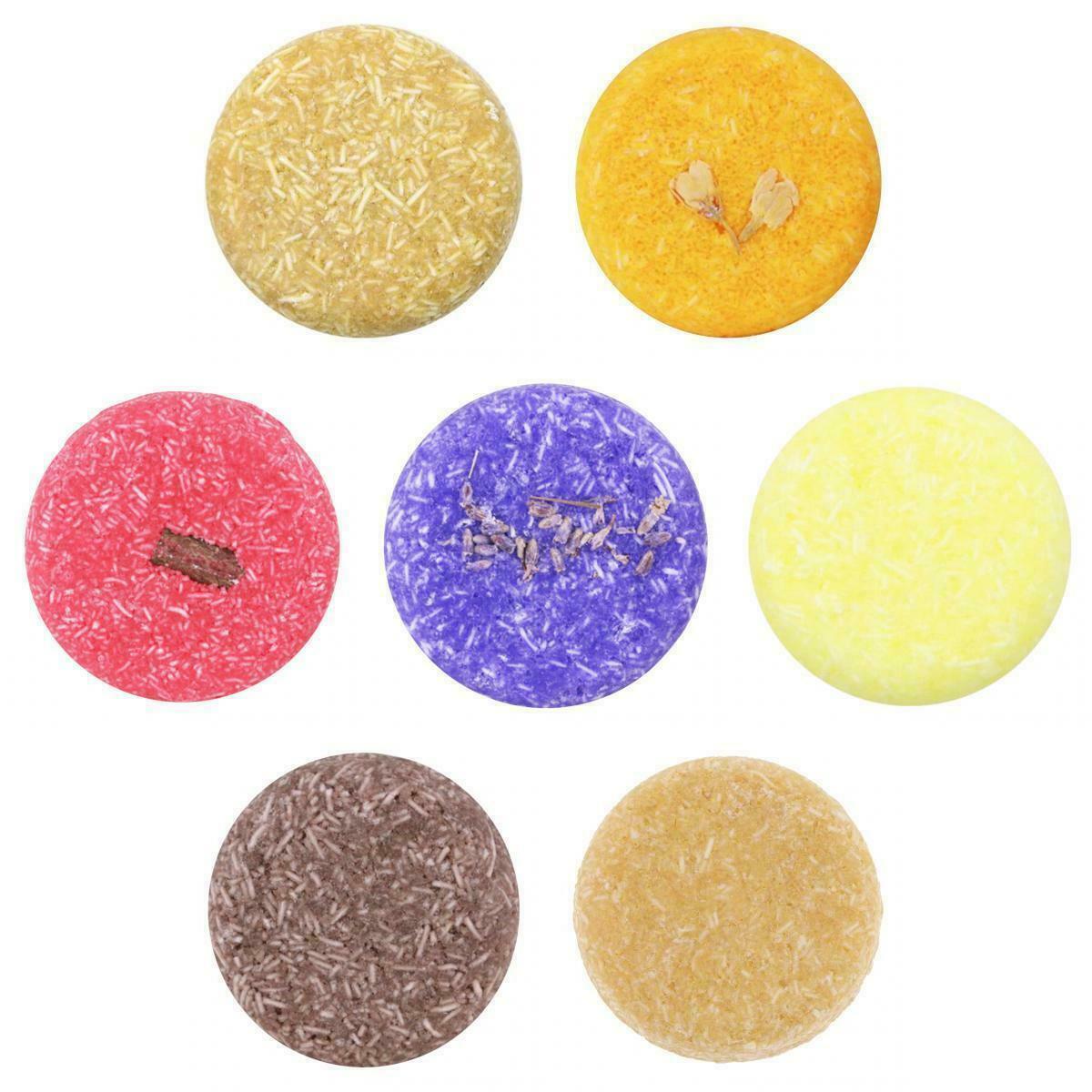 7pcs Natural Solid Shampoo Soap Bar Oil Control Hair Nourishing Darkening