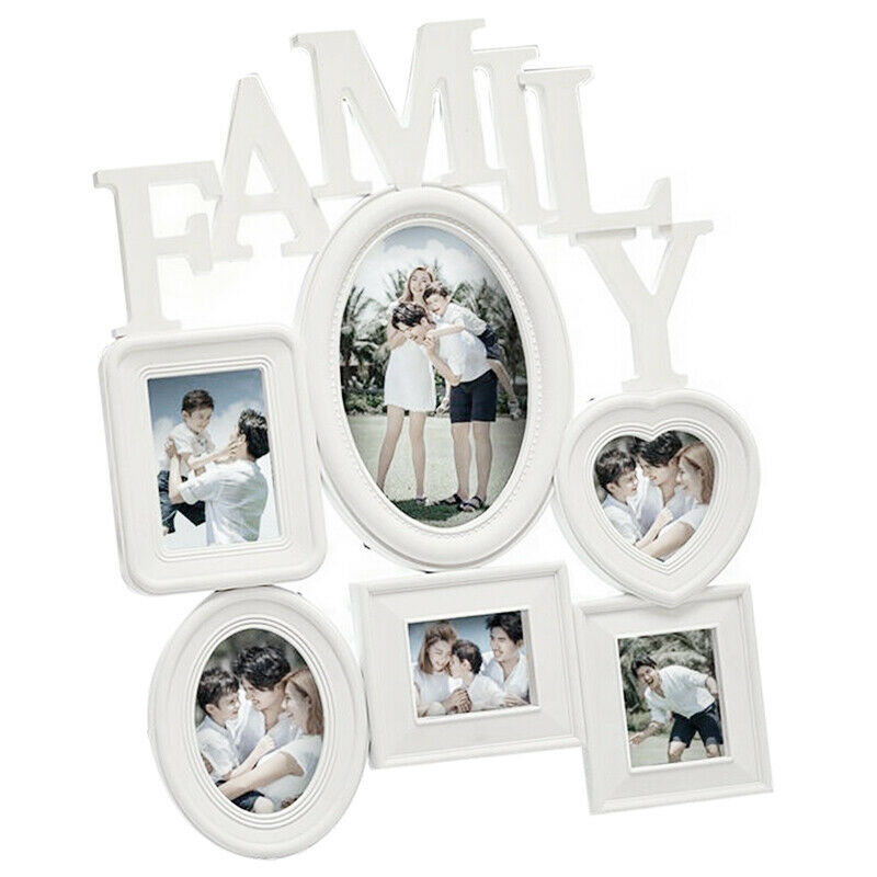Family Photo e Wall Hanging 6 Multi-Sized Pictures Holder Display Home Decor GL7