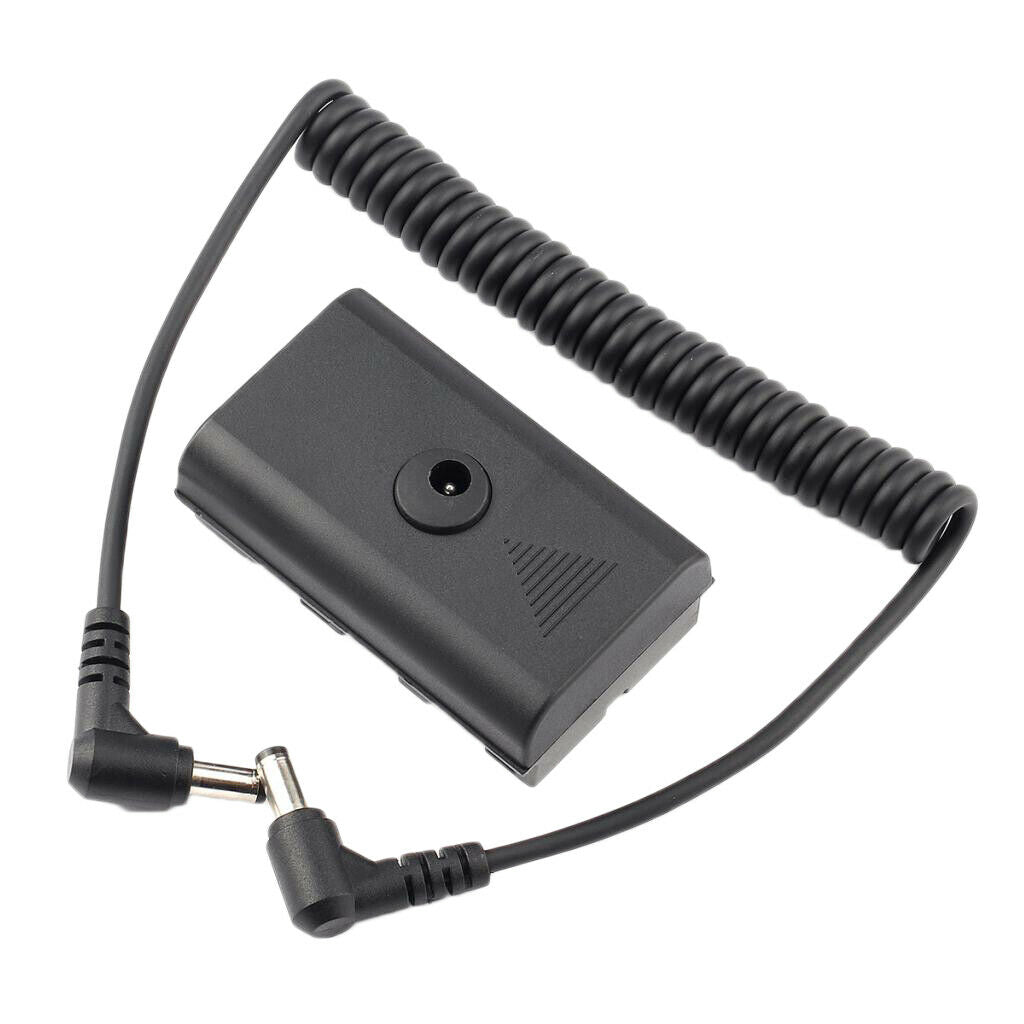 Dummy Battery DC Coupler With Extendable Cable For NP-F970 NP-F770 F750 F550