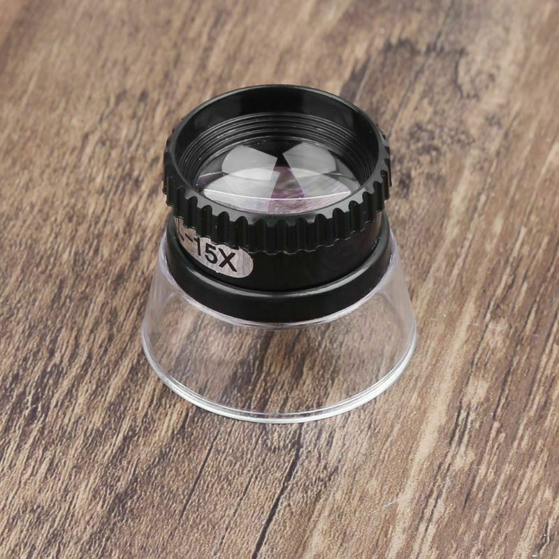 Useful 15X Monocular Magnifying Glass Loupe Lens Eye Magnifier Jeweler Tool New