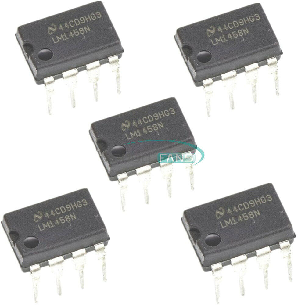 20PCS LM1458 LM1458N DIP-8 DUAL OPERATIONAL AMPLIFIER IC LM1458