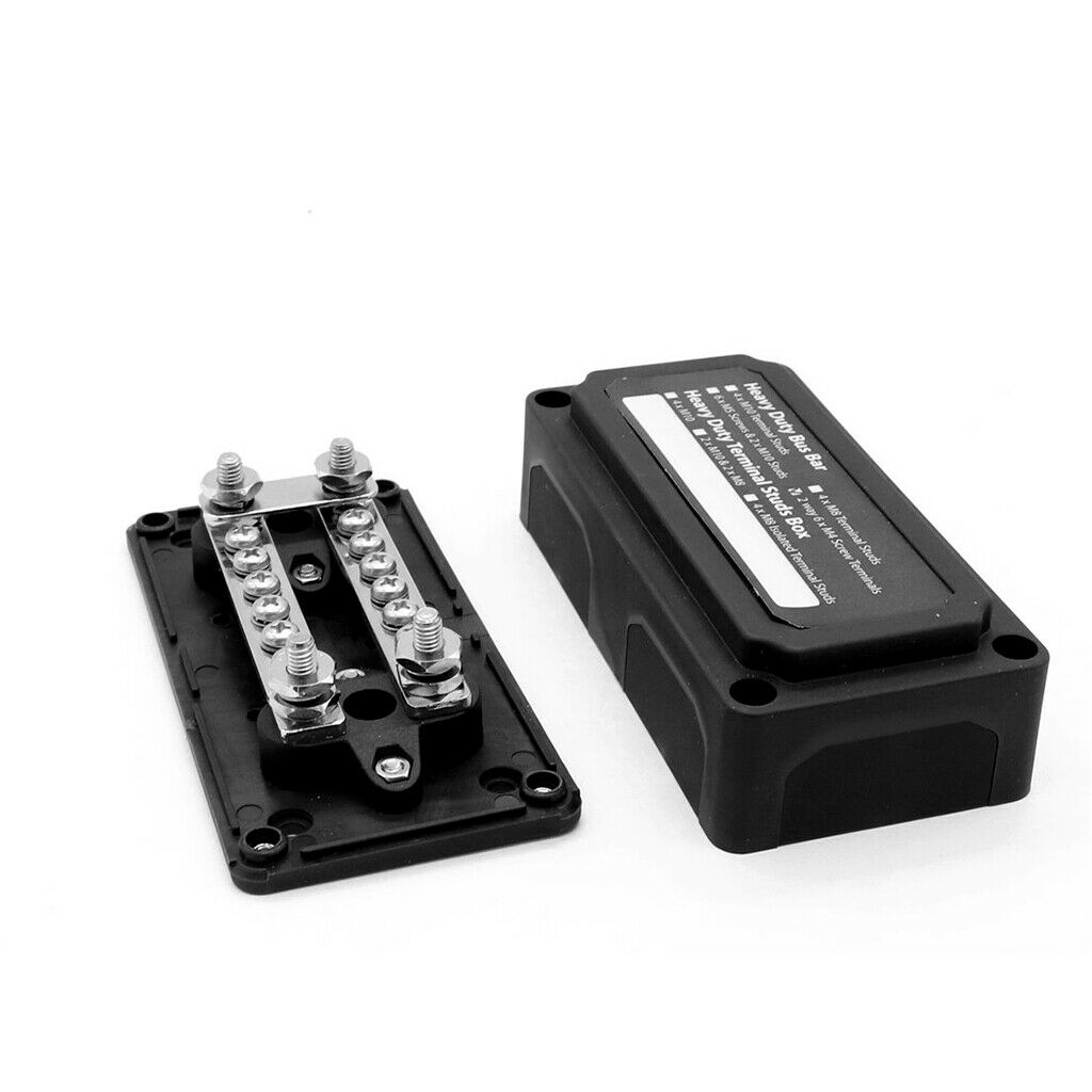 Bus-Bar Electric Terminal Board 100A with 12x4mm Shunt Terminals