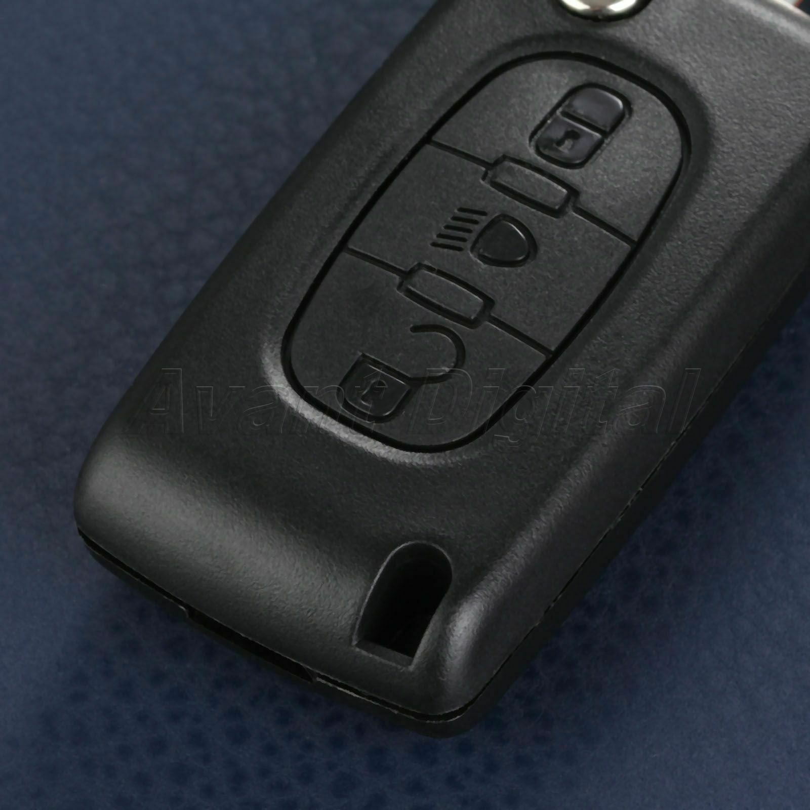 High Quality Car Remote 3 Button Key Shell Fob Case for Citroen C4 Picasso C5 C6