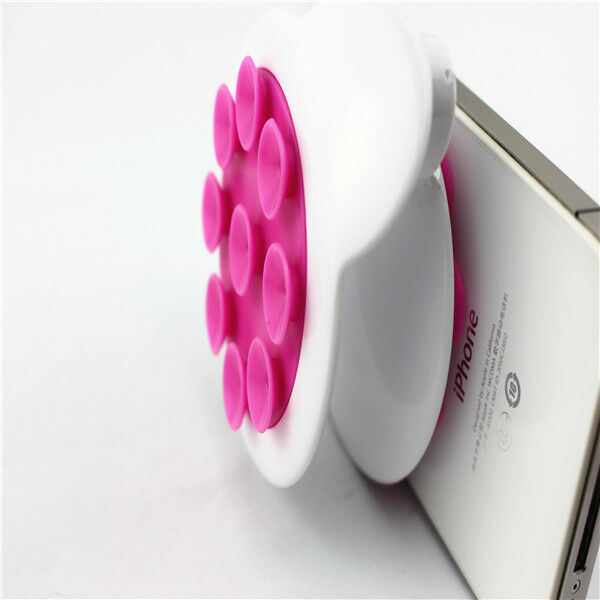 360°Rotatable 9 Mini Suction-Cup Car SUV Windshield/Dashboard Phone Holder Pink