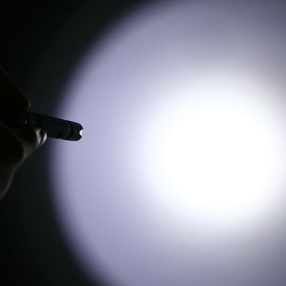 R2 LED 1000LM Flashlight Lamp Clip Mini Penlight Torch Pocket Light for Outdoor