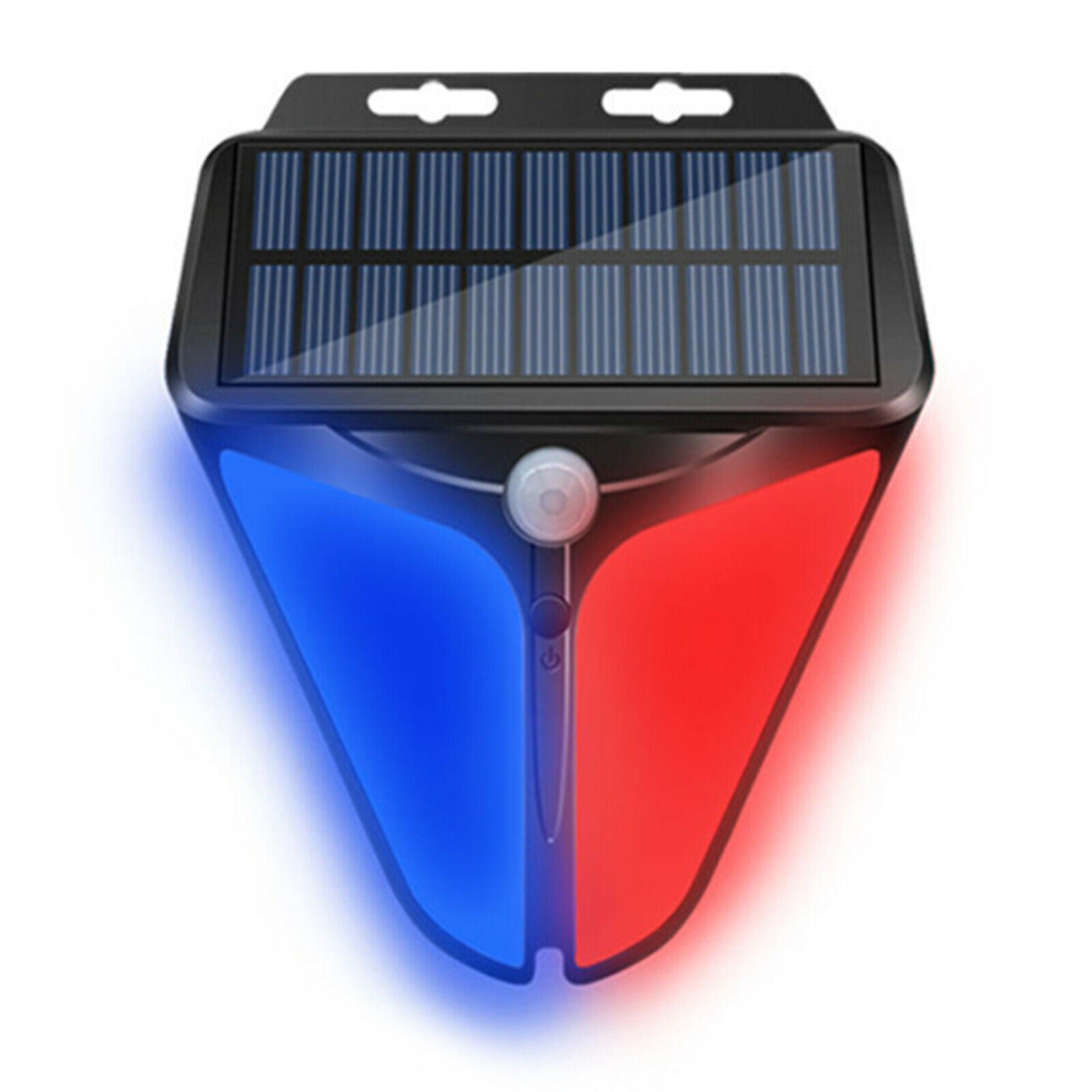 Solar Powered Alarm Light Motion Sensor Garden Security Lamps Accessories