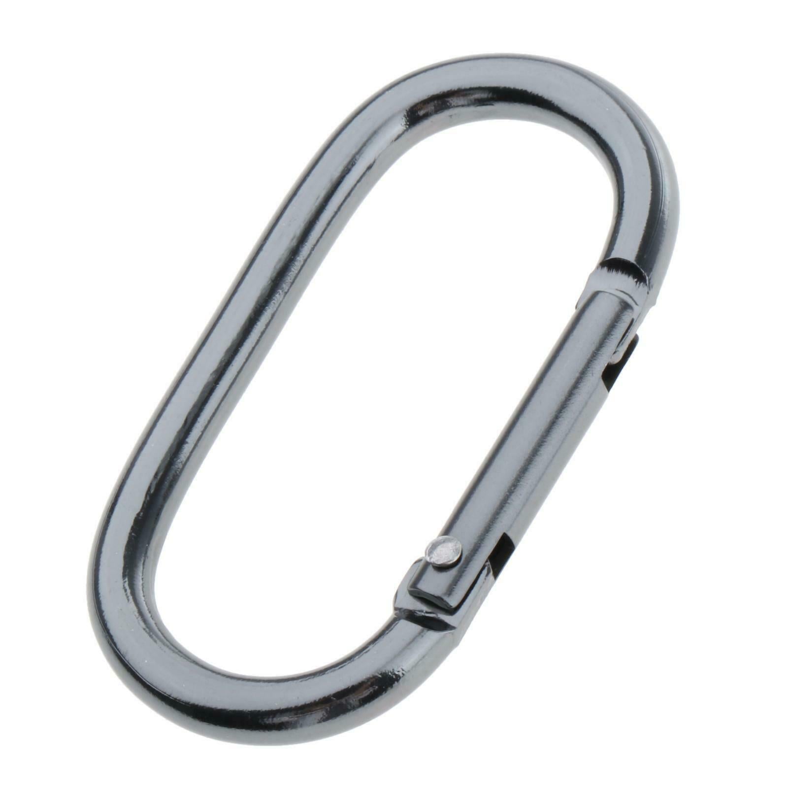 5PCS Aluminum Alloy Carabiner Buckle Set, Durable Key Ring Keychain Clip, Spring