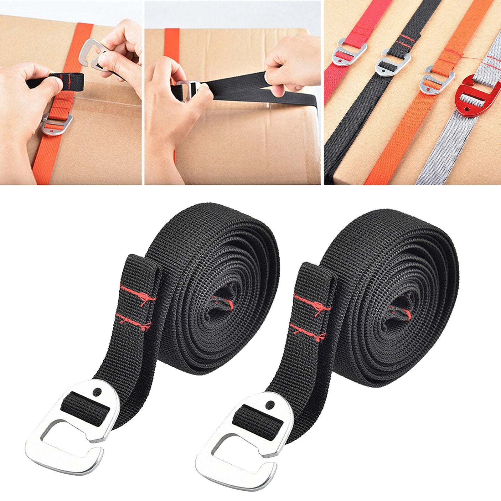 Luggage Strap Suitcase Packing Safe Luggage Belt Tie Down Straps 1.5m,Black