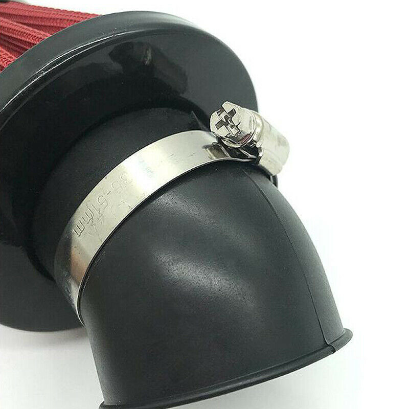 48mm Motorcycle Bikes 45 Degree Elbow Air Intake Filter Bend Tuning Universal