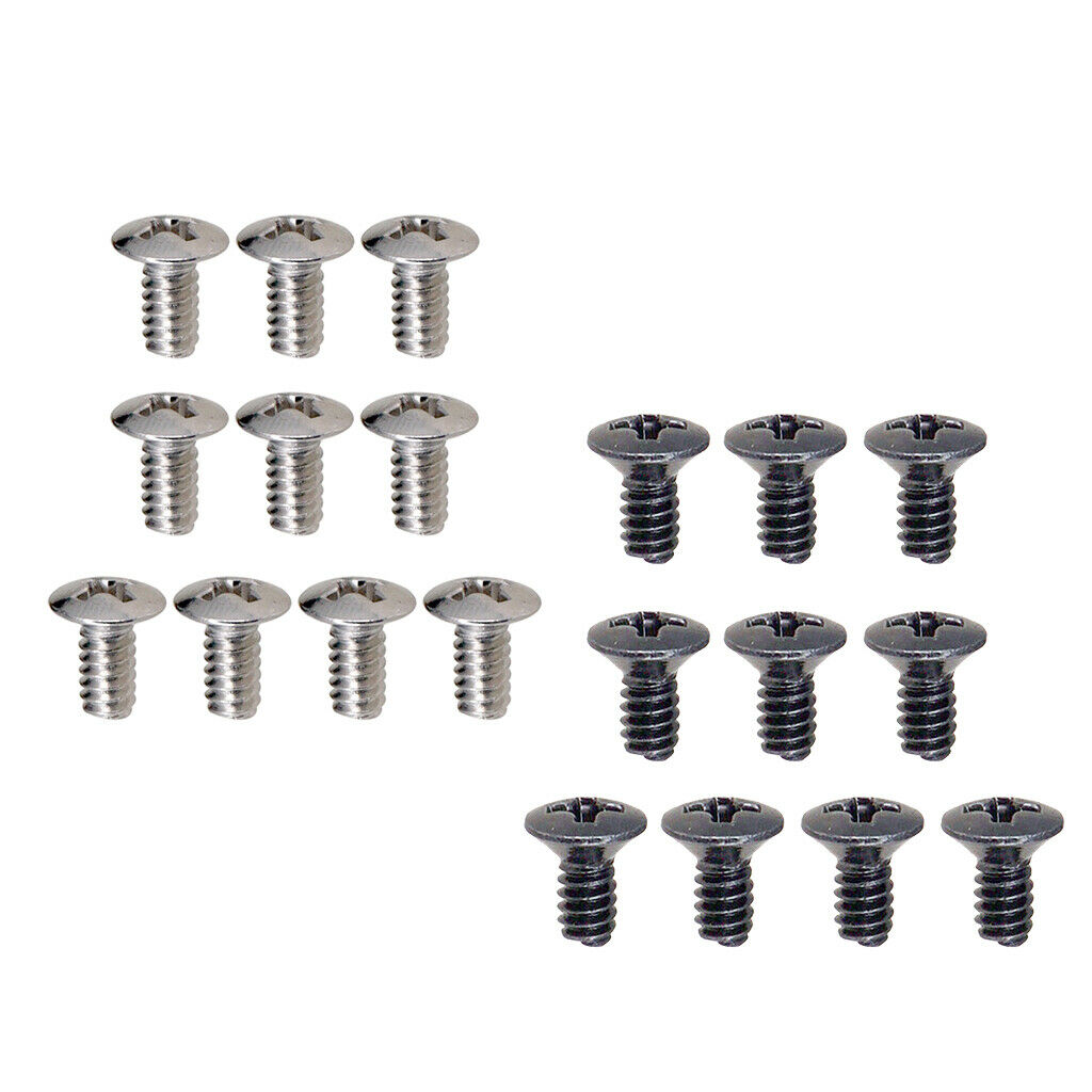 20 X Iron Guitar Switch Mounting Screws Tuners Gear Nuts For Guitar
