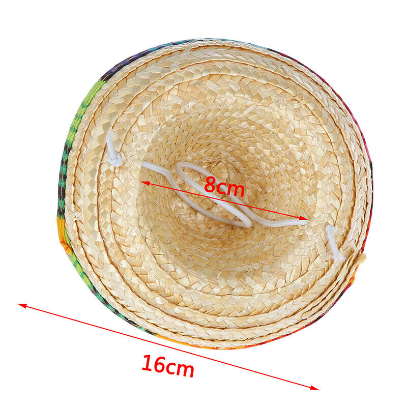 Mini Pet Dogs Straw Hat Sombrero Cat Sun Hat Beach Party Straw Hats Dogs Ha Tt