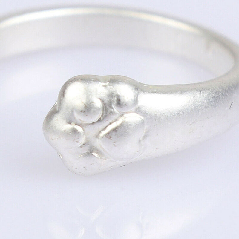 Frosted Style Cat Claw Adjustable Ring Fashion Jewelry Opening Rin.l8