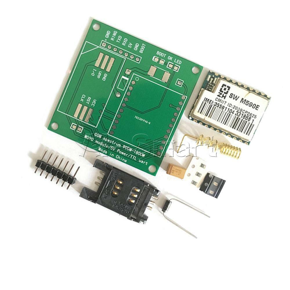 DIY Kits M590E GSM GPRS Module Board 900M-1800M M590 SMS CPU MCU Text Message